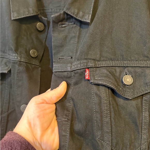 Vintage Levis Jacket Mens 2XL Black Denim 70507 4159 Type 3 Trucker Made USA 90s - Picture 11 of 11